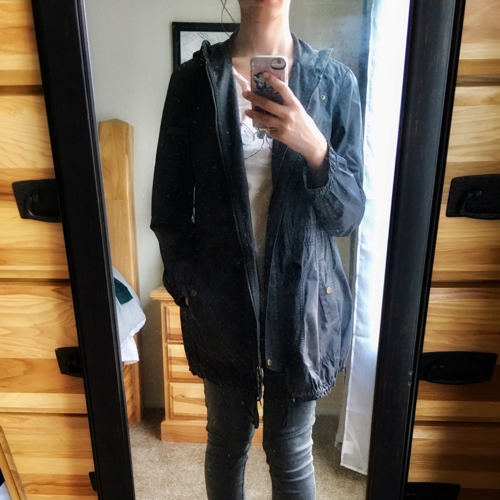 Uniqlo Casual Navy Spring Jacket